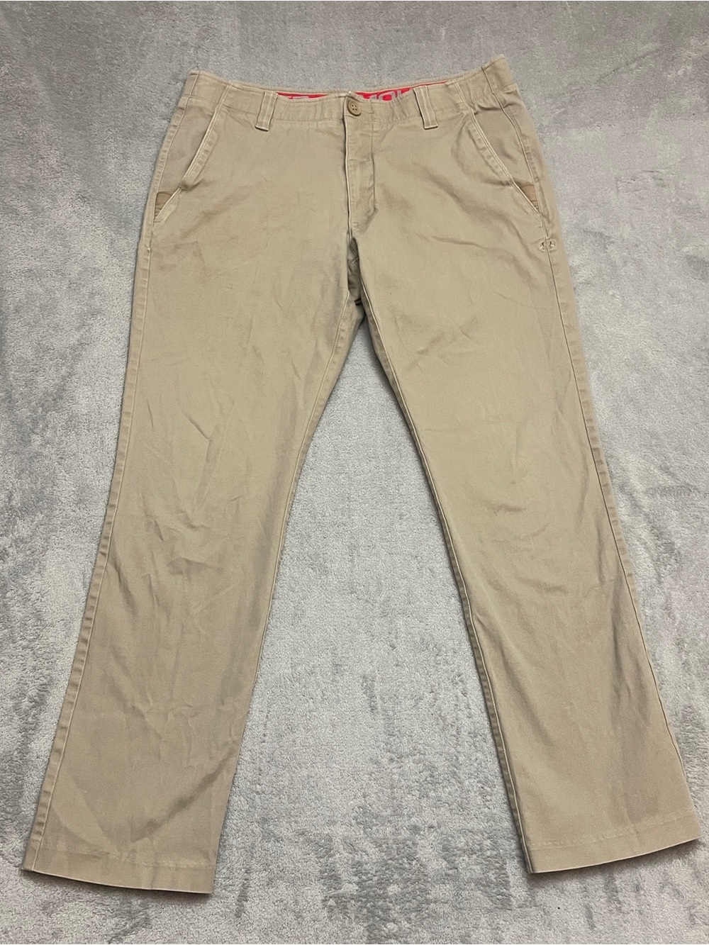 Under Armour Performance Men's Tan Chino Style Pants Size 36W 32L Style 1261609